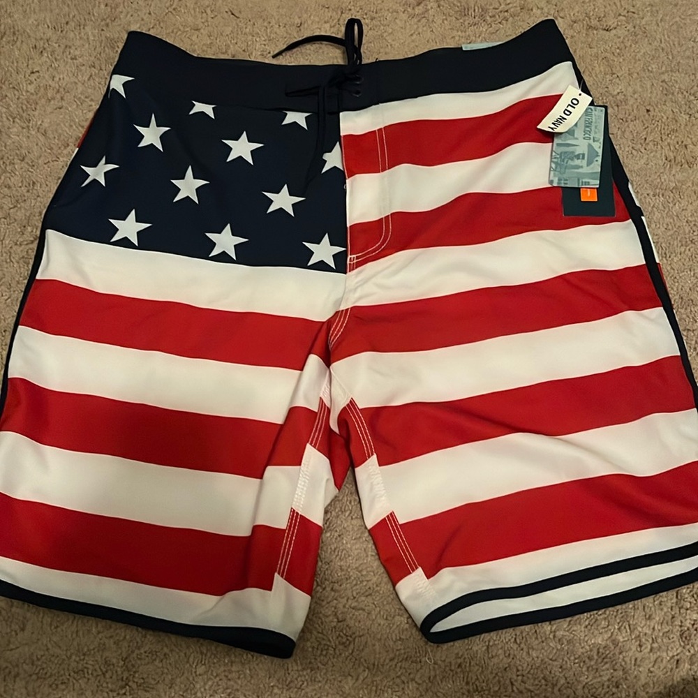 O'Neill Men's American Flag Swim Trunks
